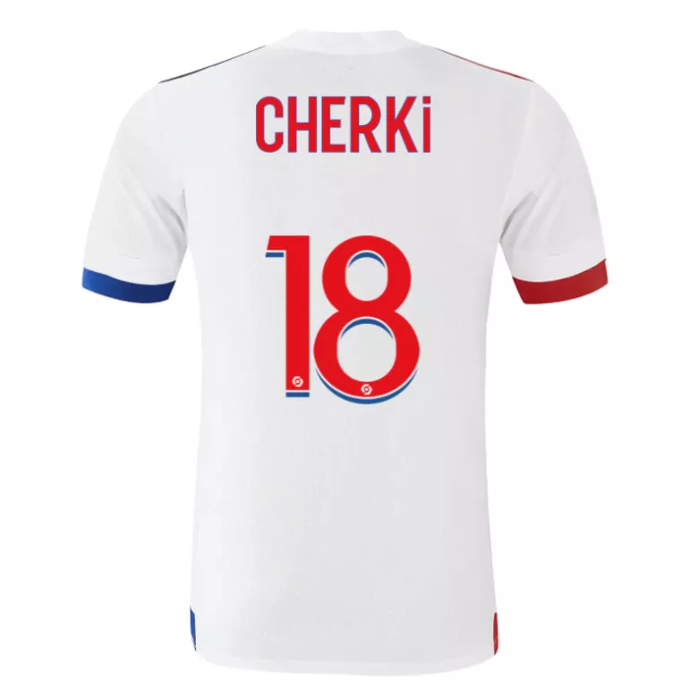CHERKI #18 Olympique Lyonnais Home Soccer Jersey 2020/21 - vstockx