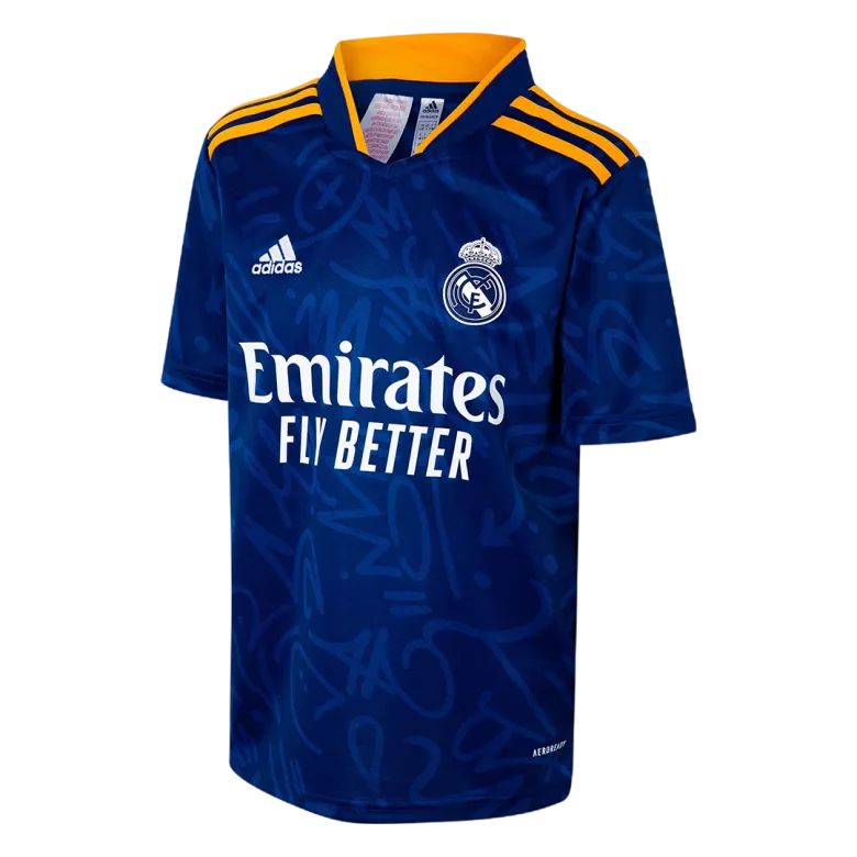 Real Madrid Away Kids Soccer Jerseys Kit 2021/22 - vstockx