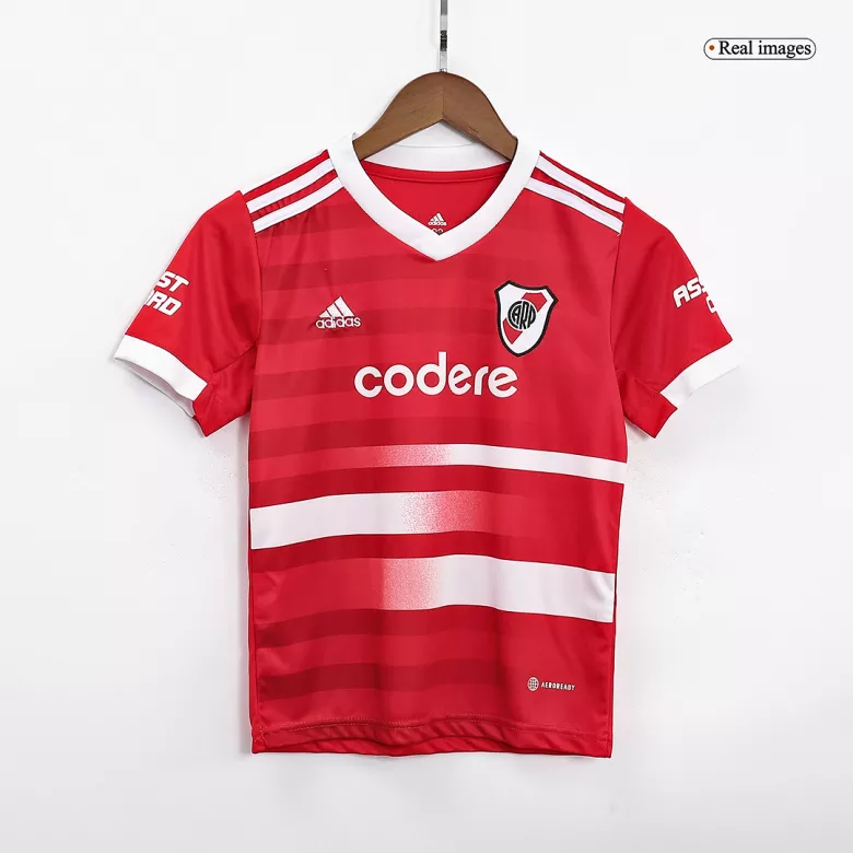 River Plate Away Kids Jerseys Kit 2022/23 - vstockx
