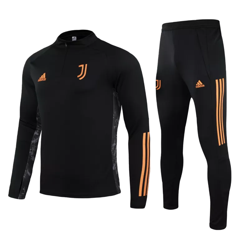 Juventus 1/4 Zip Tracksuit 2020/21 Black - vstockx