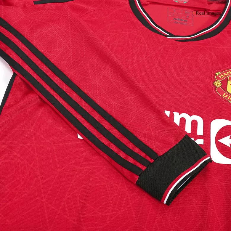 Manchester United Home Long Sleeve Soccer Jersey 2023/24 - vstockx