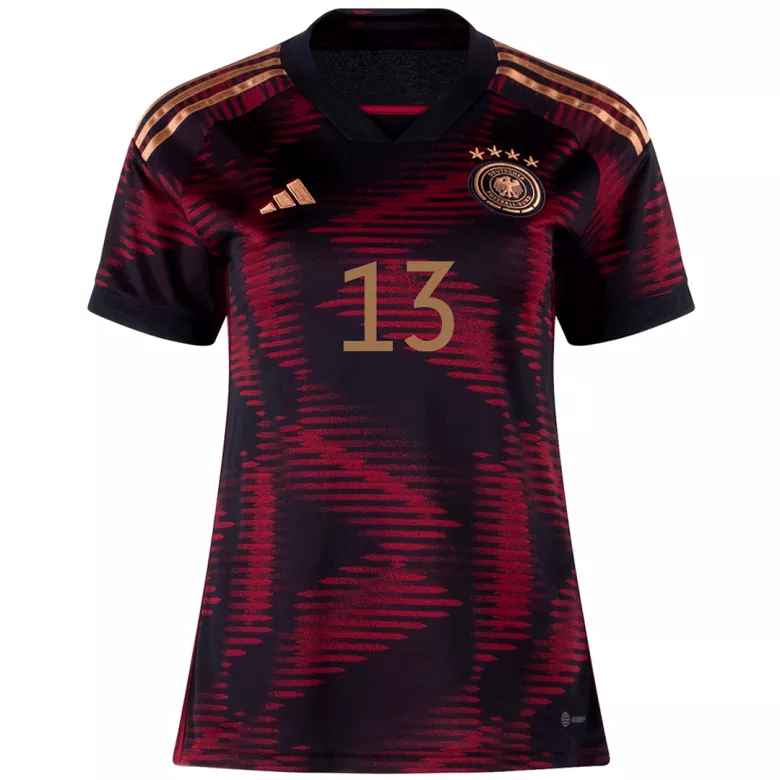 M��LLER #13 Germany Away Jersey World Cup 2022 Women - vstockx