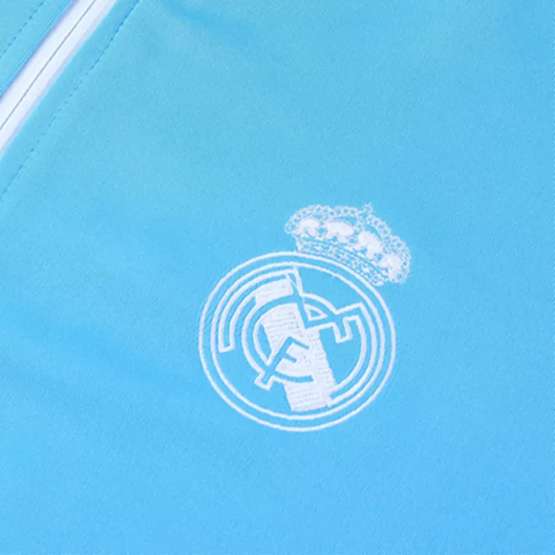 Real Madrid Jacket Tracksuit 2021/22 Sky blue - vstockx