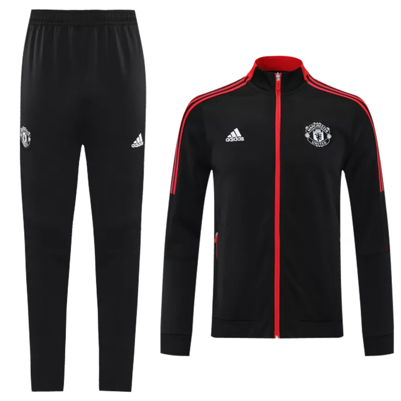 Manchester United Tracksuit 2021/22 Black - vstockx