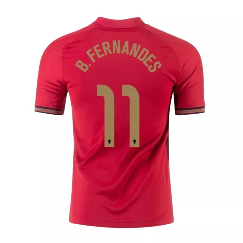 B.FERNANDES #11 Portugal Home Soccer Jersey 2020 - vstockx