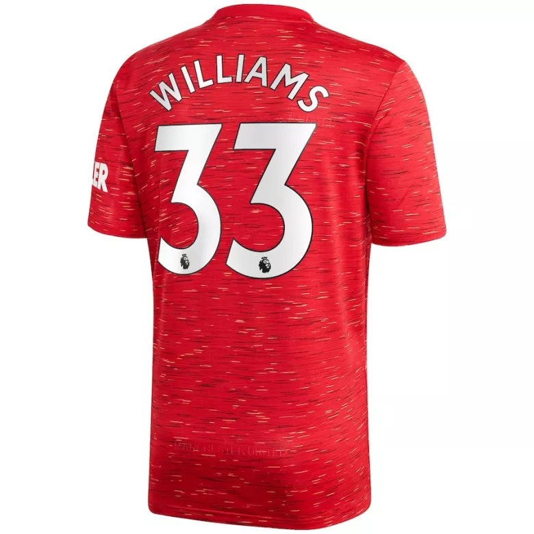 WILLIAMS #33 Manchester United Home Soccer Jersey 2020/21 - vstockx