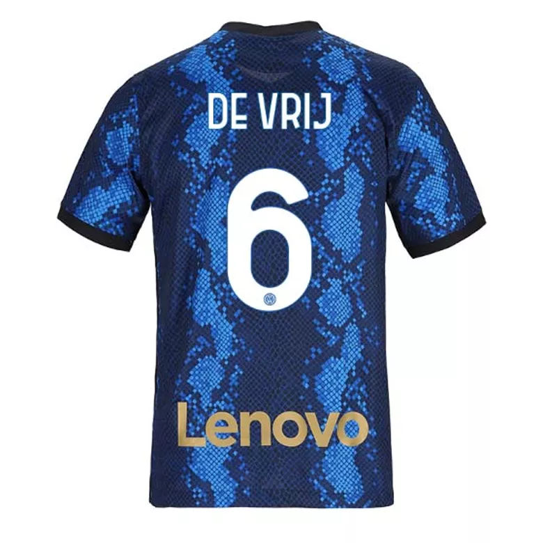 DE VRIJ #6 Inter Milan Home Soccer Jersey 2021/22 - vstockx