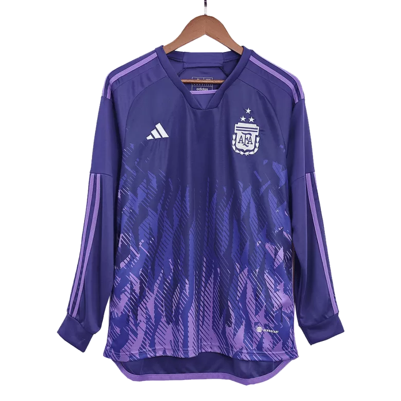 Argentina Away Long Sleeve Soccer Jersey 2022 - vstockx