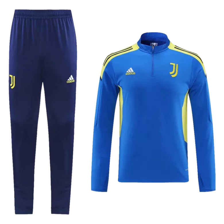 Juventus 1/4 Zip Tracksuit 2021/22 Blue - vstockx