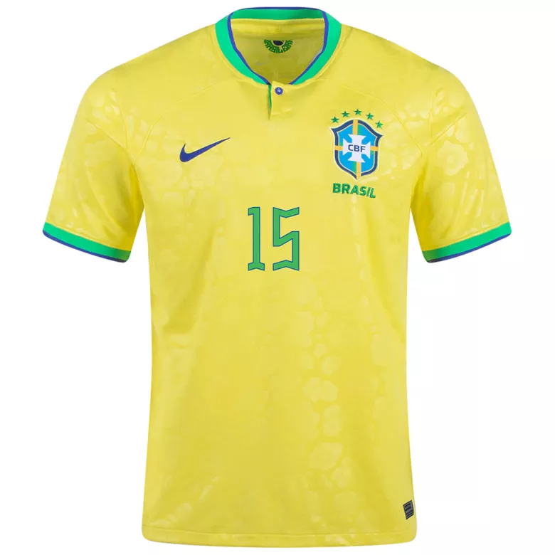 FABINHO #15 Brazil Home Jersey World Cup 2022 - vstockx