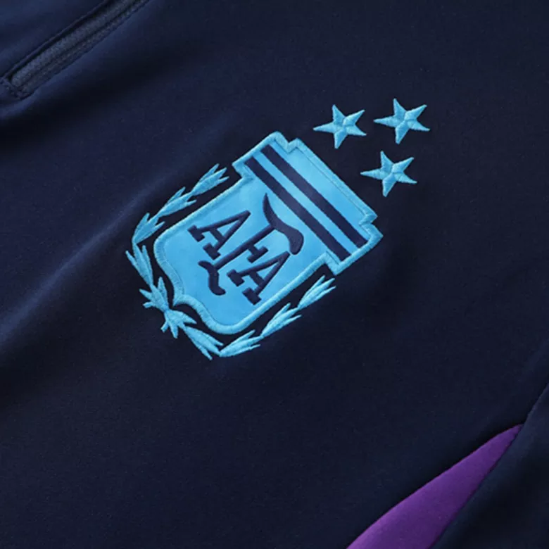 Argentina 1/4 Zip Tracksuit 2022/23 Royal Blue- Three Stars - vstockx