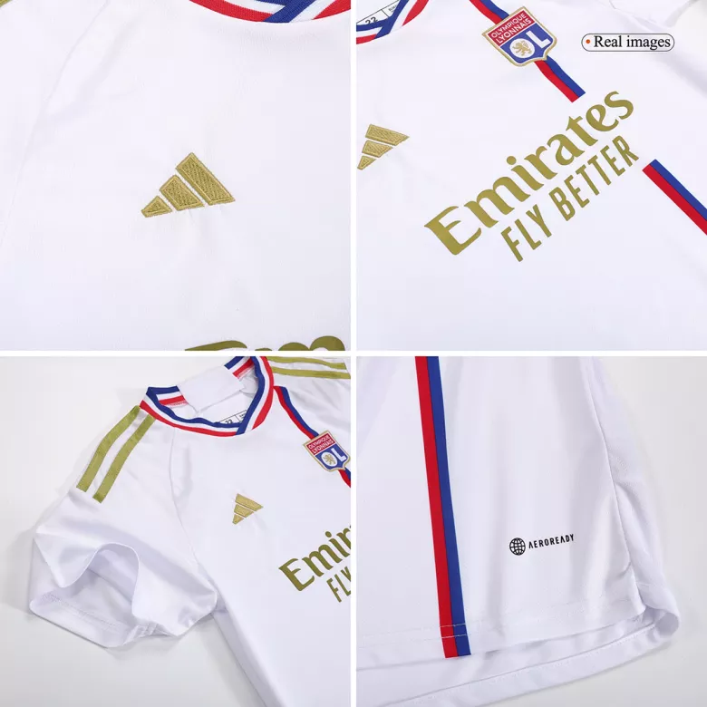 Olympique Lyonnais Home Kids Jerseys Kit 2023/24 - vstockx