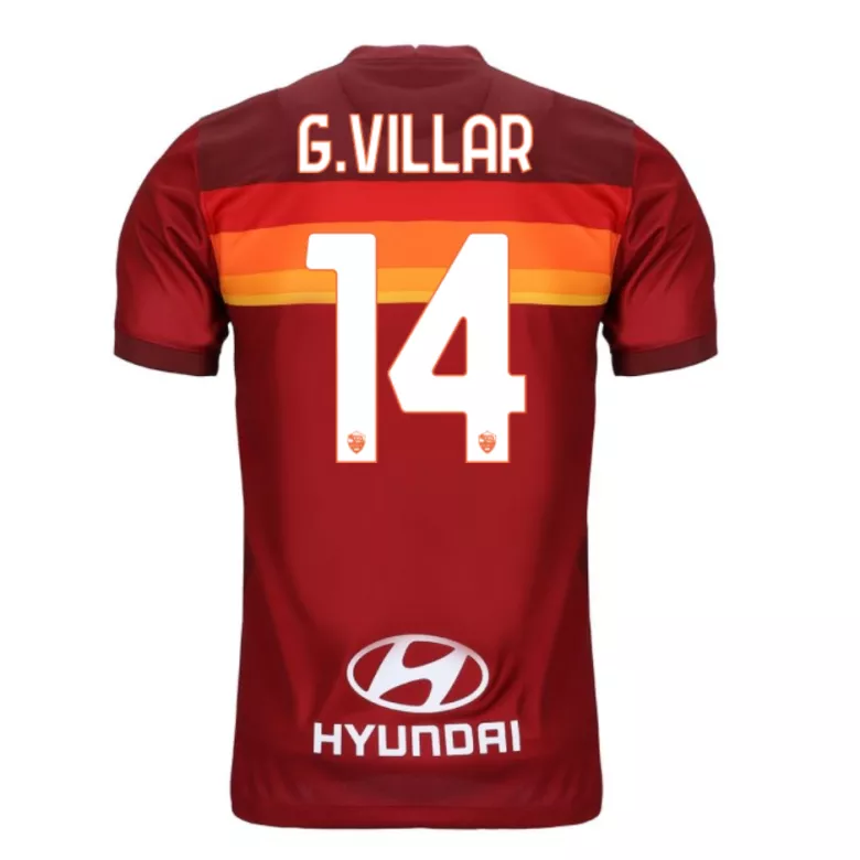 G.VILLAR #14 Roma Home Soccer Jersey 2020/21              �� - vstockx
