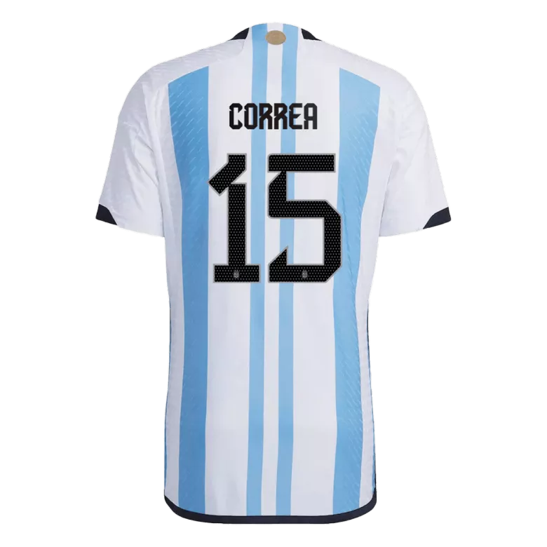 New CORREA #15 Argentina Three Stars Home World Cup 2022 Champion Authentic Jersey - vstockx