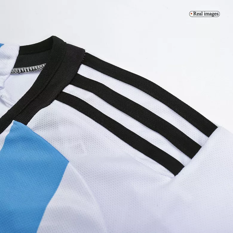 Women's MESSI #10 Argentina Three Stars Home Jersey 2022 - vstockx