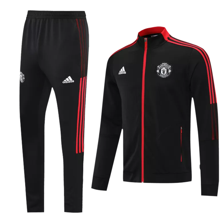 Manchester United Tracksuit 2021/22 Black - vstockx