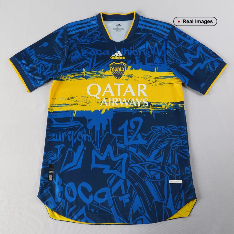 Boca Juniors Special Authentic Soccer Jersey 2022/23 - Concept - vstockx