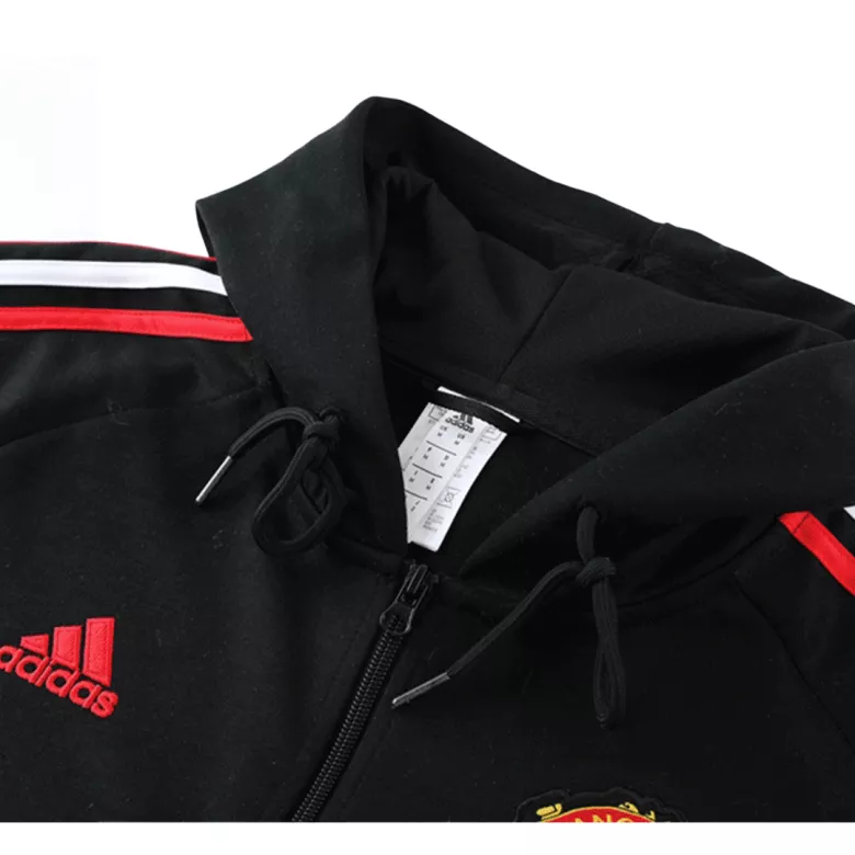 Manchester United Hoodie Tracksuit 2022/23 Black - vstockx