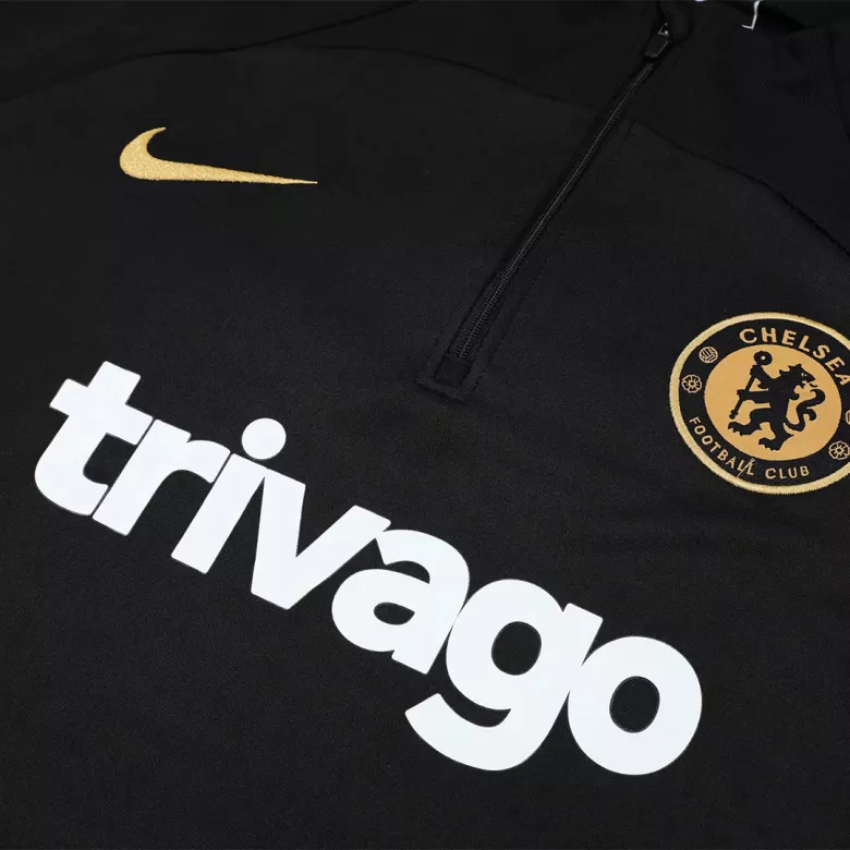 Chelsea 1/4 Zip Tracksuit 2022/23 Black - vstockx