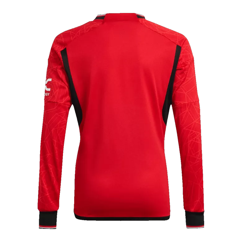 MOUNT #7 Manchester United Home Long Sleeve Soccer Jersey 2023/24 - vstockx