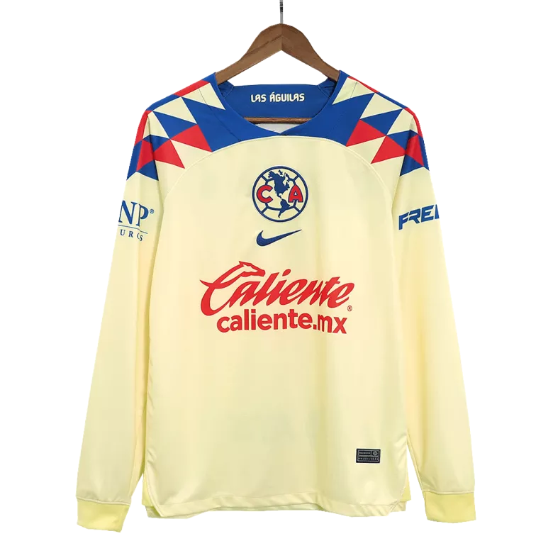 Club America Home Long Sleeve Soccer Jersey 2023/24 - vstockx