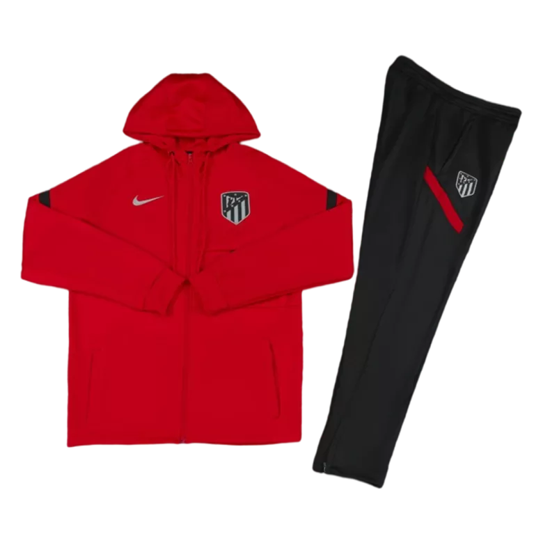 Atletico Madrid Hoodie Tracksuit 2021 Red - vstockx