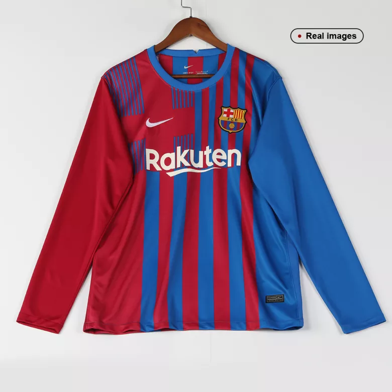 Barcelona Home Long Sleeve Soccer Jersey 2021/22              �� - vstockx