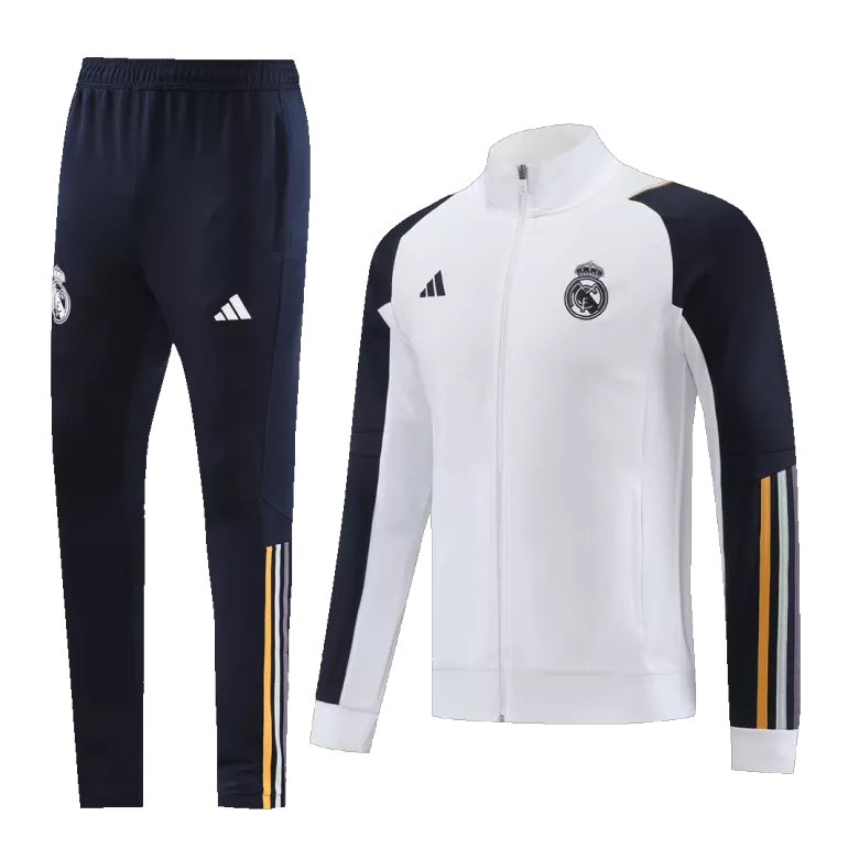 Real Madrid Jacket Tracksuit 2023/24 White - vstockx