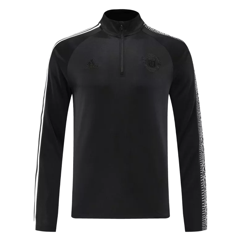 Manchester United 1/4 Zip Tracksuit 2022/23 Black - vstockx