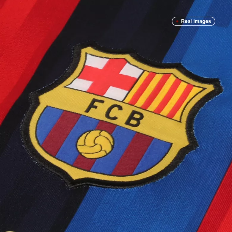 Barcelona Home Long Sleeve Soccer Jersey 2022/23 - vstockx