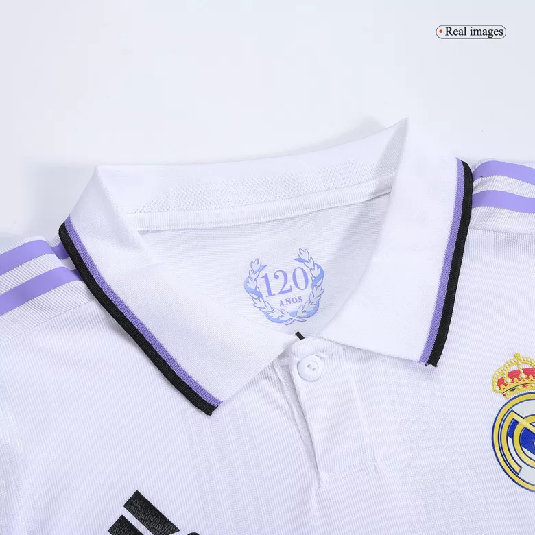 Authentic Real Madrid Home Long Sleeve Soccer Jersey 2022/23 - vstockx