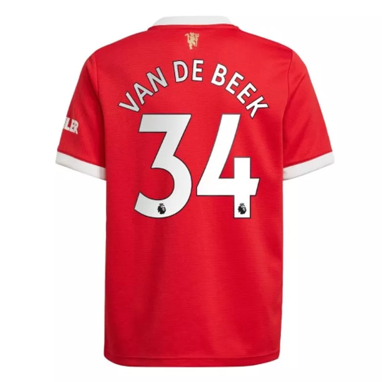 VAN DE BEEK #34 Manchester United Home Soccer Jersey 2021/22 - vstockx