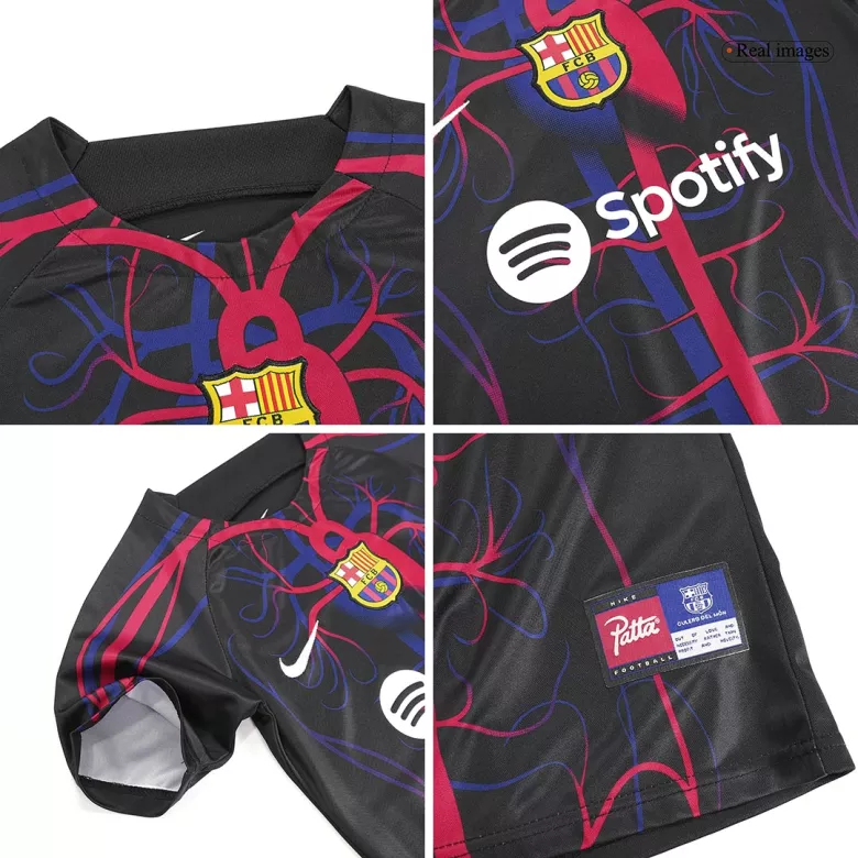 Barcelona x Patta  Kids Soccer Jerseys Kit 2023/24 - vstockx