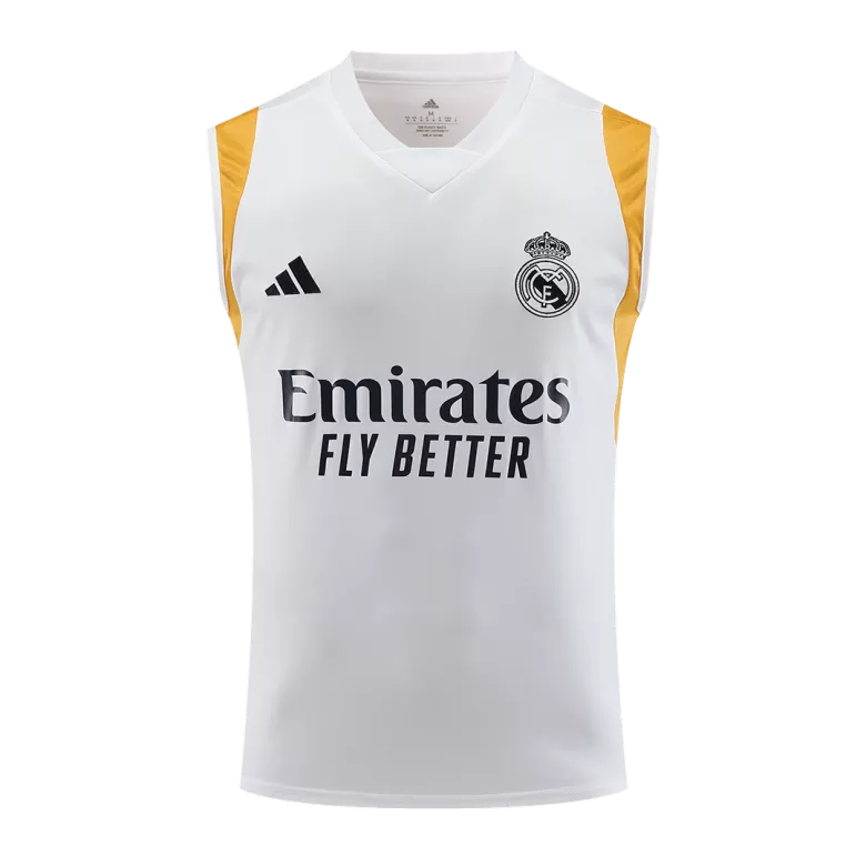 Real Madrid Pre-Match Sleeveless Top 2023/24 White - vstockx