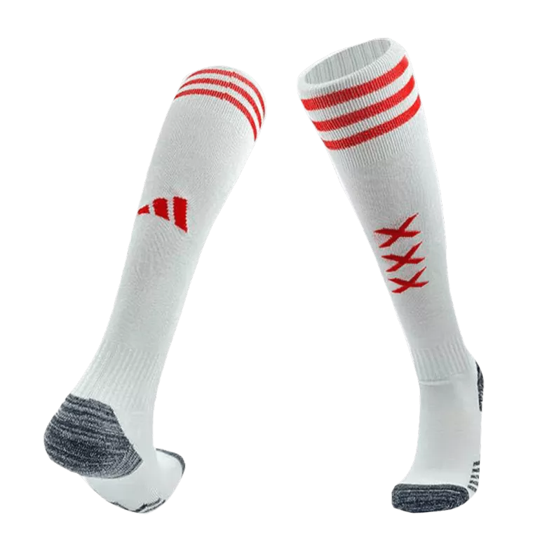 Ajax Home Soccer Socks 2023/24 Kids - vstockx