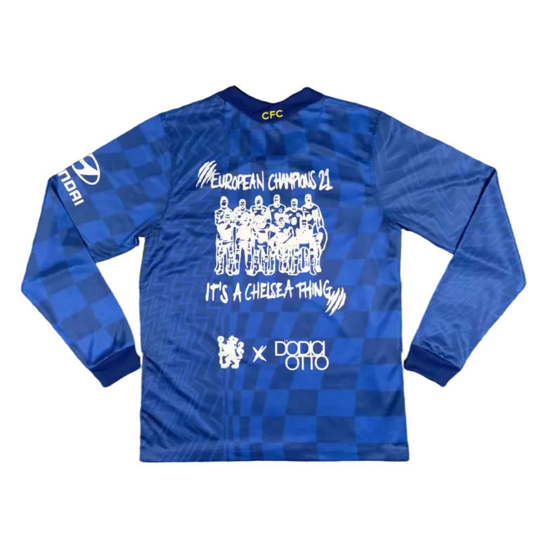 Chelsea Home Long Sleeve Soccer Jersey 2021/22 - vstockx
