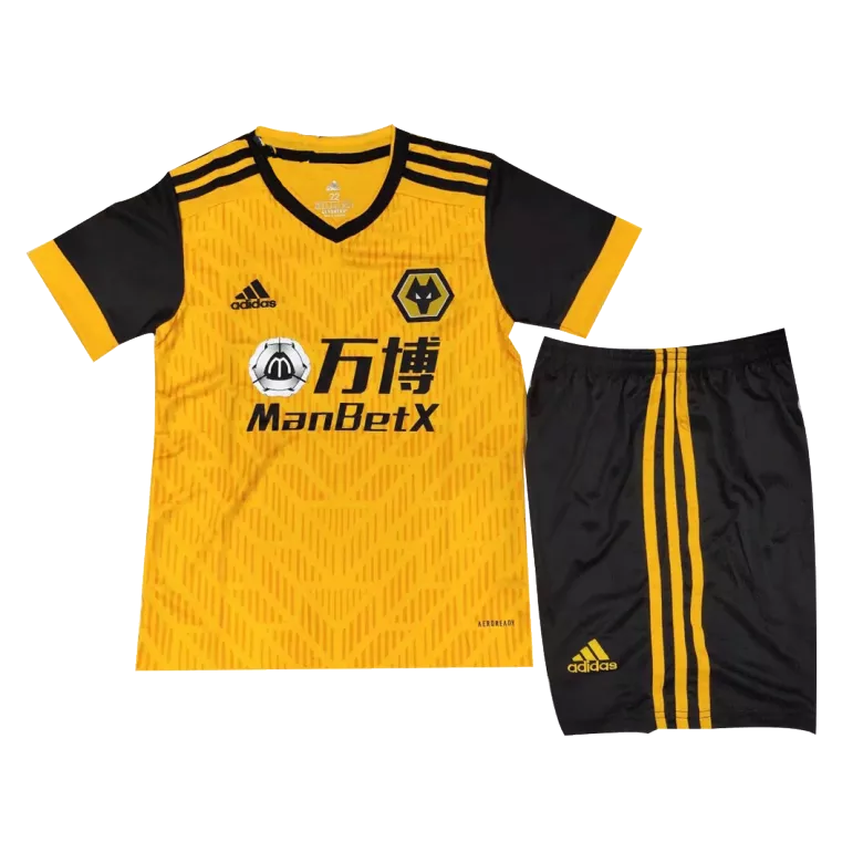 Wolverhampton Wanderers Home Kids Soccer Jerseys Kit 2020/21 - vstockx