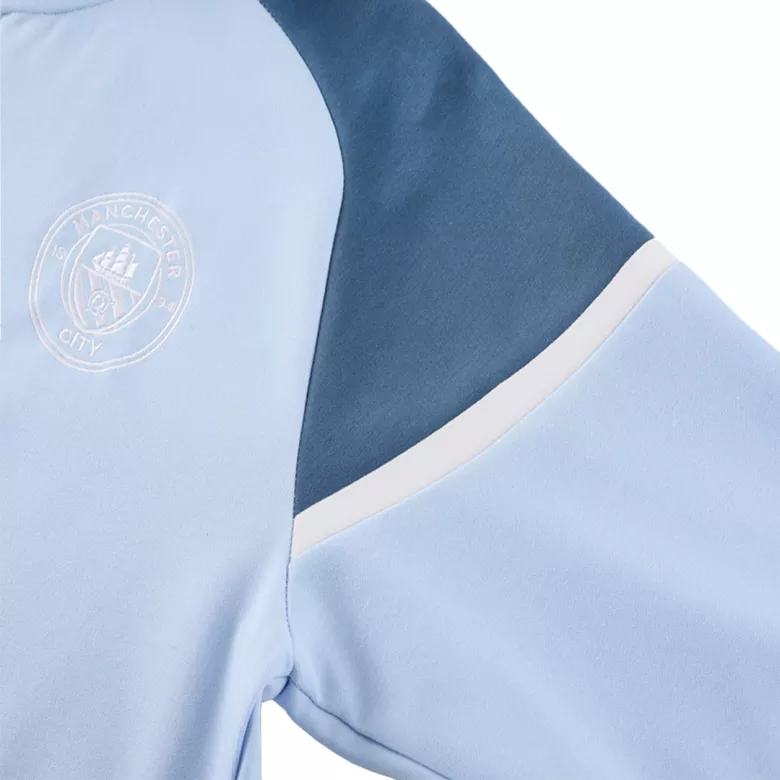 Manchester City Hoodie Tracksuit 2024/25 Blue - vstockx