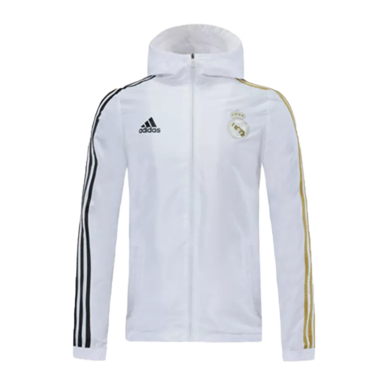 Real Madrid Windbreaker Jacket 2020/21 - White - vstockx