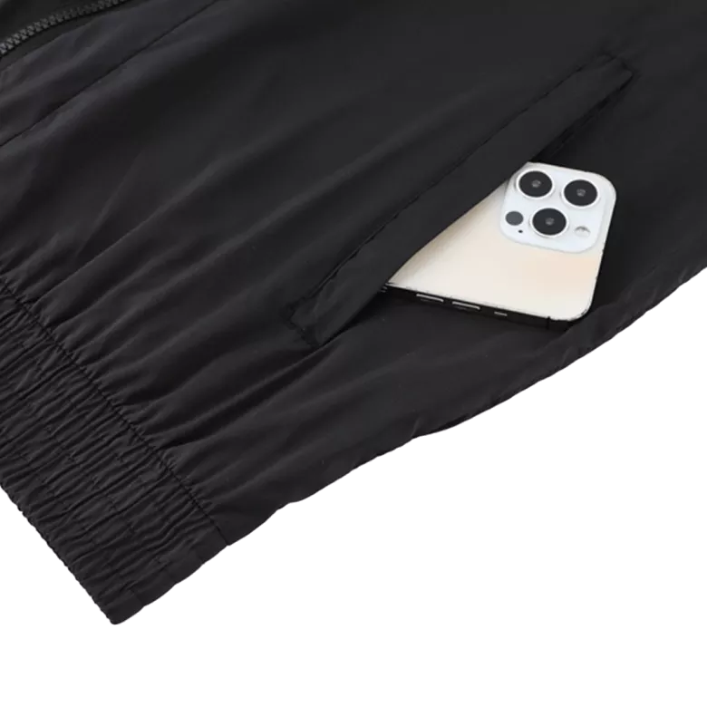 Atletico Madrid Hoodie Windbreaker Jacket 2022/23 - Black - vstockx