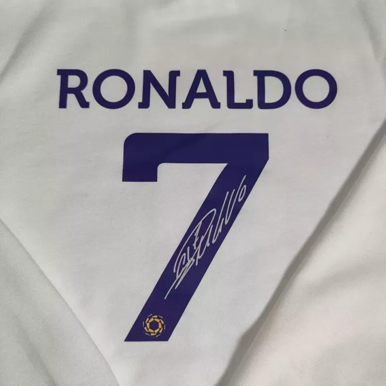 RONALDO #7 Al Nassr Sweater Hoodie 2022/23 White - vstockx