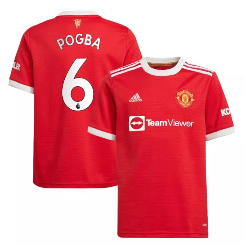 POGBA #6 Manchester United Home Soccer Jersey 2021/22 - vstockx