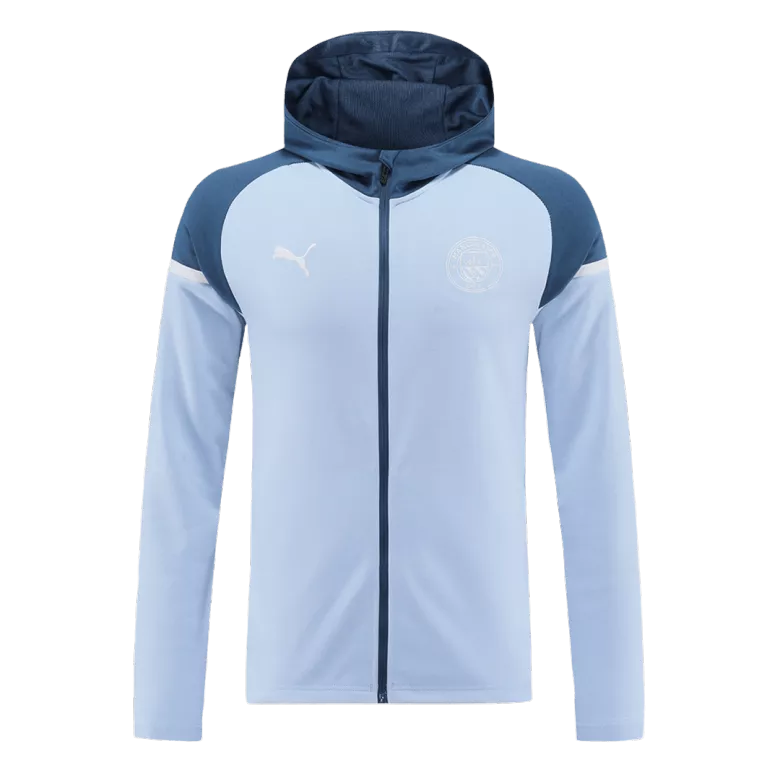 Manchester City Hoodie Tracksuit 2024/25 Blue - vstockx