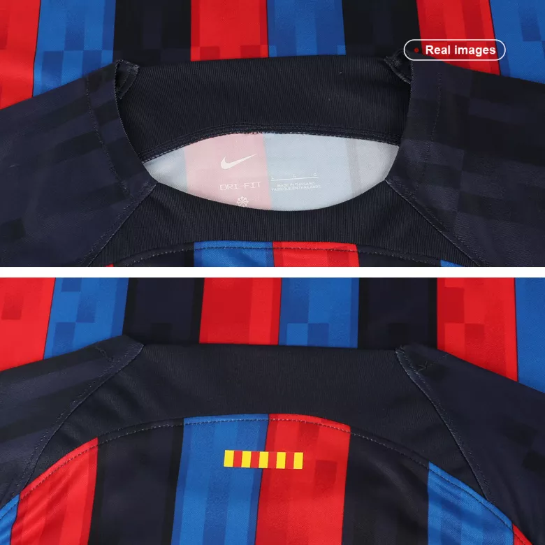 Barcelona Home Long Sleeve Soccer Jersey 2022/23 - vstockx