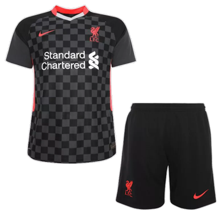 Liverpool Third Away Kids Soccer Jerseys Kit 2020/21 - vstockx