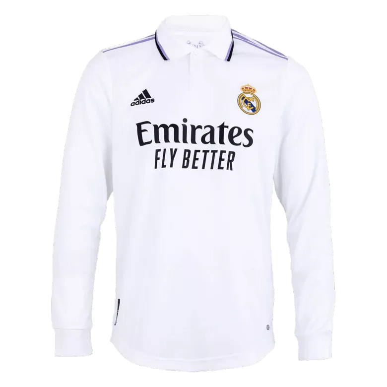 Authentic Real Madrid Home Long Sleeve Soccer Jersey 2022/23 - vstockx