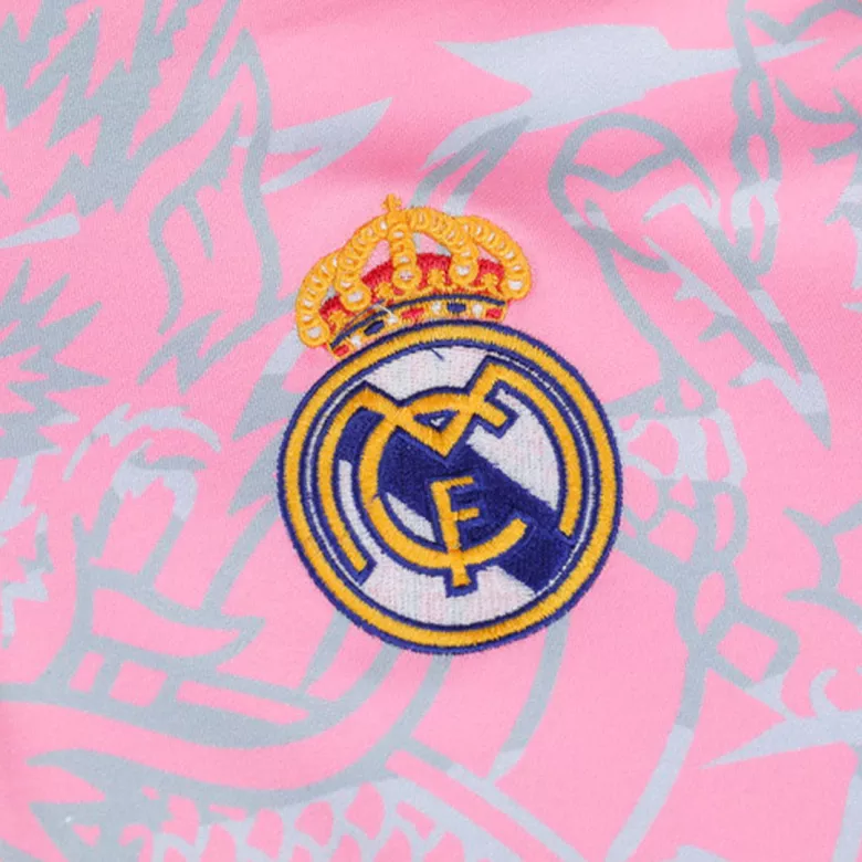 Real Madrid 1/4 Zip Tracksuit 2023/24 Kids Pink - vstockx