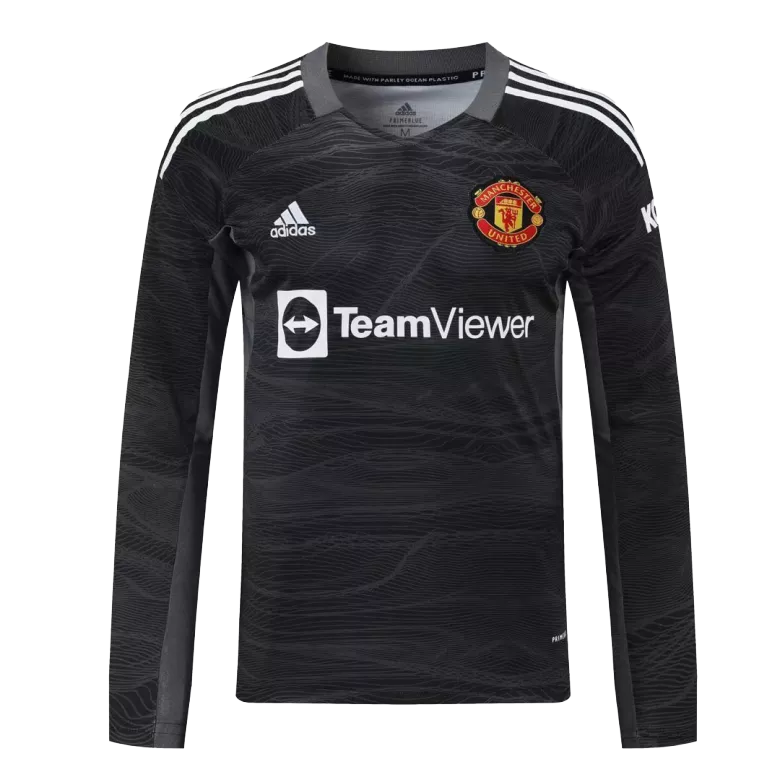 Manchester United Goalkeeper Long Sleeve Soccer Jersey 2021/22 - vstockx