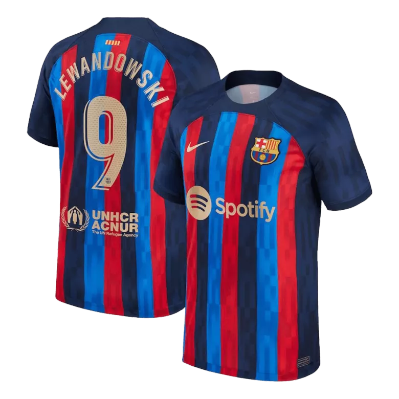 LEWANDOWSKI #9 Barcelona Home Soccer Jersey 2022/23 - vstockx