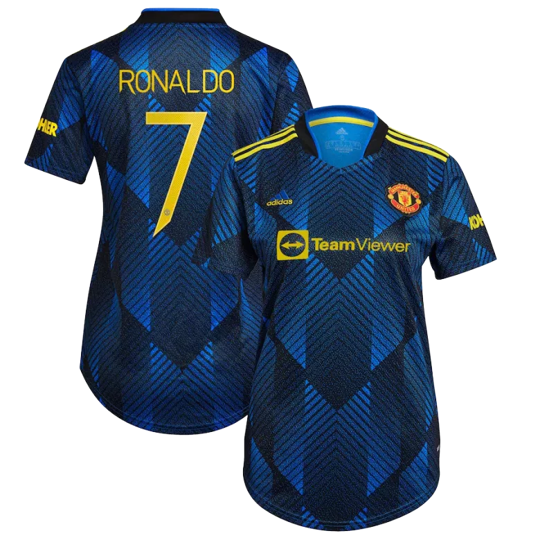Women's RONALDO #7 Manchester United Third Away Jersey 2021/22 - vstockx